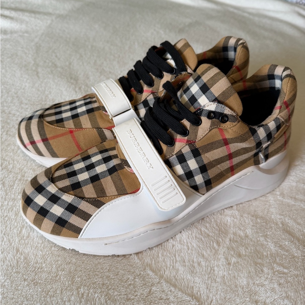 Men’s Burberry Plaid Sneakers